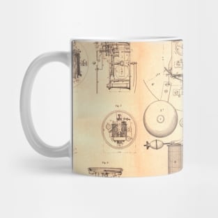 Old Clockwork Diagram Mug